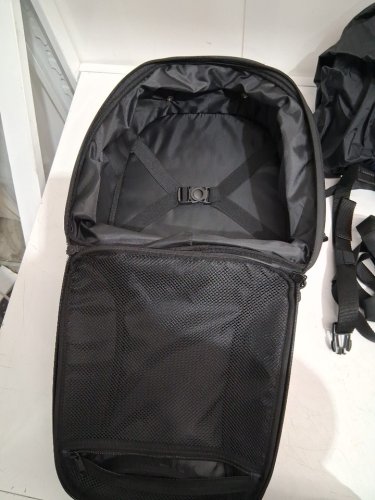 kemi moto Waterproof motorcycle tail bag with waterproof rain cover - black (mdoel: F1116-06705-BK) image 5