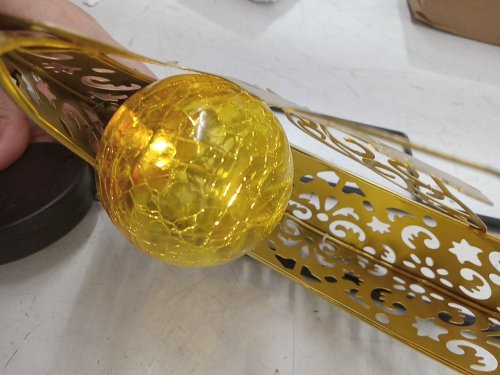 Fairy Moon Figurine Light Stake - 8.6"x40.9" - gold image 4