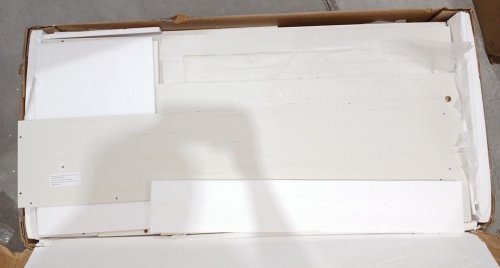 Farmhouse Double Tilt Out Trash Can Cabinet - 39.9" x 39.3" x 13.9" - 13 Gallon - White (Model: J1S040BS0M) image 7