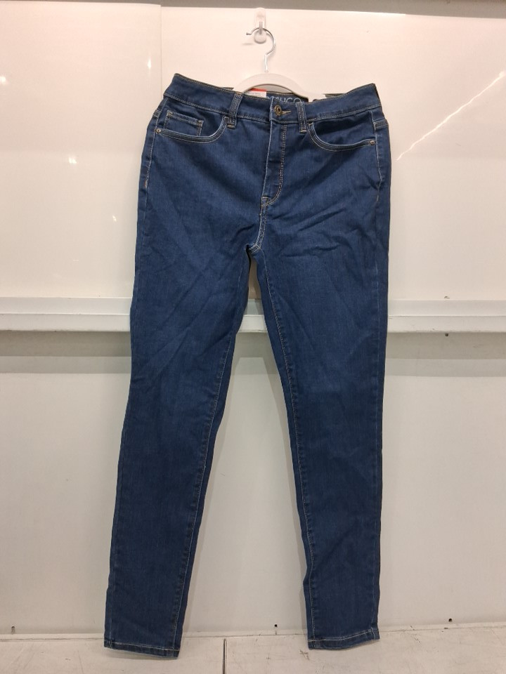 women's parasuco mid rise skinny jeans with tummy control - size 8 - blue (style: 1804122) image 2