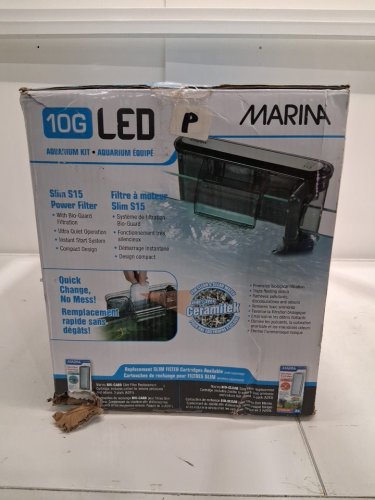 MARINA ENERGY EFFICIENT LED AQUARIUM KIT WITH SLIM FILTER, NET & MORE - 10 GALLON (38L) - (MODEL: 15256) image 6