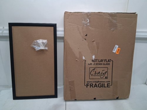 craig frames 1" wide wood composite frame - 15" x 26" - black (model: 1WB3BKC1526AAC) image 2