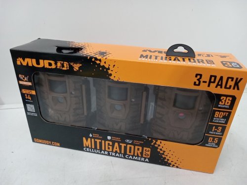 3PK Muddy Mitigator 3.0 Water Resistant Cellular Trail Cam with 80ft detection - 36 megapixel (Model: MUD-MTGTR3) image 2