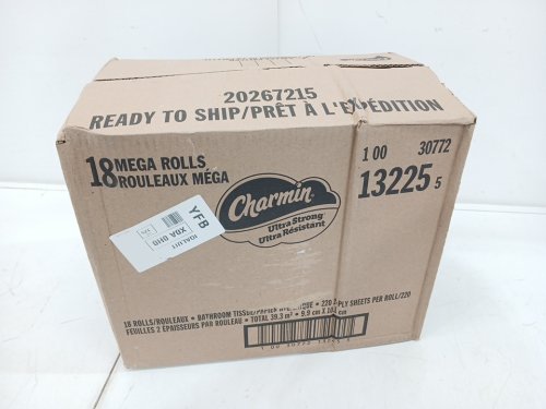 18PK CHARMIN ULTRA STRONG 2-ply MEGA ROLLS TOILET PAPER - 220 SHEETS PER ROLL - WHITE (MODEL: ‎13225)) image 2