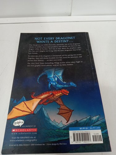 (Paperback) Wings of Fire: The Dragonet Prophecy Graphic Novel (Book #1) by Tui T. Sutherland with Art by Mike Holmes image 3