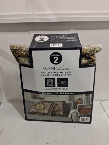 2PK wash luxe Town & Country Living Decorative Pillows - 22" x 22" - multicoloured (Model: 1901552) image 2