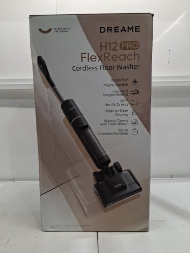 dreame h12 pro flexreach wireless hard floor wet/dry vacuum cleaner & mop - black (model: hhr44a) image 10
