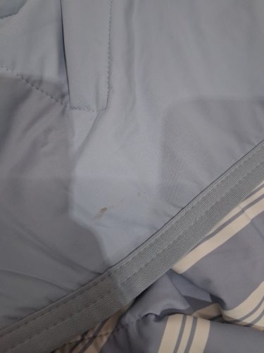 Below Zero reversible Cooling Throw Blanket - 60" x 70" - blue stripes/solid (model : 1991350) image 4