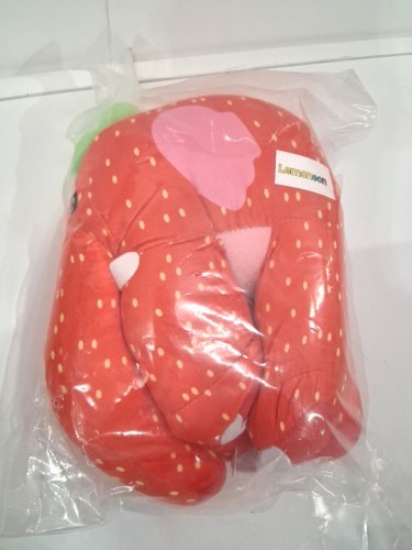 lemoneon brainrot strawberry elephant plush - 7" x 9" - red/green image 3
