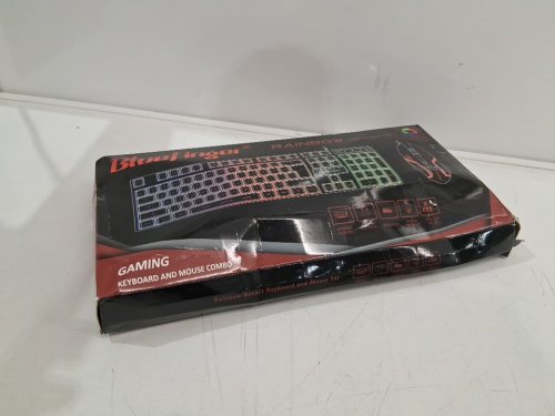 2PC MSI FORGE WIRED RGB GAMING KEYBOARD & MOUSE COMBO - BLACK (MODEL: GK100) image 4