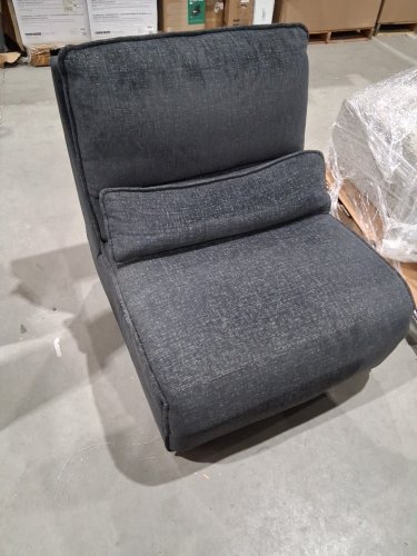 Upholstered Recliner Lounge Chair with Lumbar Cushion - 34" x 32" - grey image 3