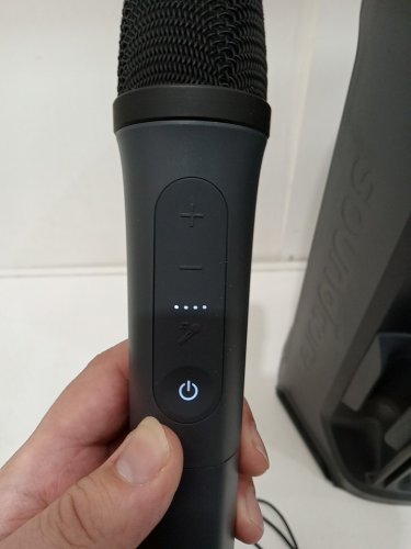 soundcore rave 3 bluetooth speaker with dual wireless microphones - black - (model: a31a3) image 12