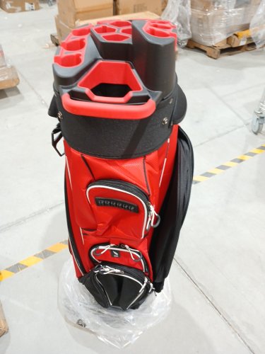 UNIHIMAL 14-Way Golf Cart Bag Pro with Full Length Divider Top - 40" - Red/Black image 7