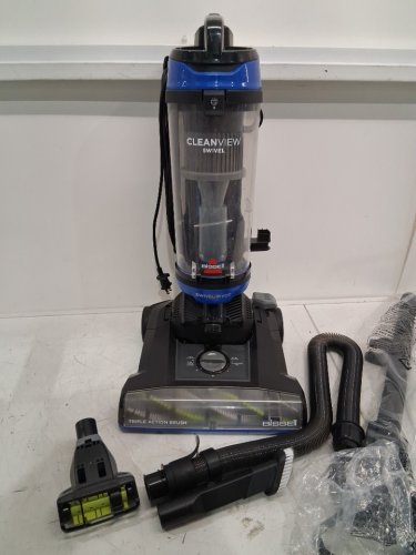 BISSELL CleanView Swivel Vacuum with Triple Action Brush Roll - black/blue (model: 3832C) image 4