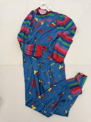 BOYS RUBIES CHILD'S PLAY 2 CHUCKY COSTUME (JUMPSUIT ONLY) - MEDIU (8-10) - ASSORTED COLOURS (STYLE: 1001032) image 4