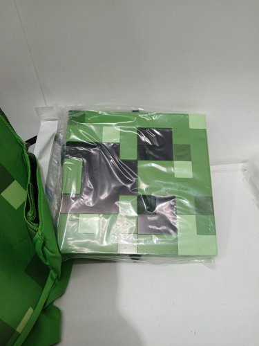 3pc boy's disguise creeper minecraft costume - small 4-6 - green image 3