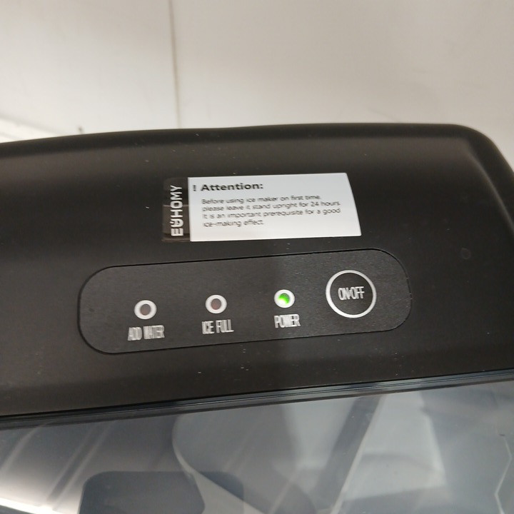 EUHOMY Countertop Ice Maker Machine - MAKES 26LB/Day - BLACK (MODEL: im-06d/IM001-Bbl-CAEH) image 4