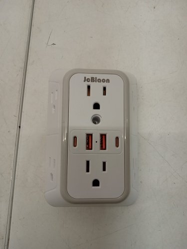 JcBlaon 3Sided 6 outlets Power Strip With 4 usb Outlet & 2 USB A + 2 USB C- white (model:se660-cuq) image 2