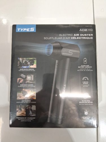TYPE S multipurpose AD2 Pro Electric Air Duster with Brushless Motor & LED - 4 adjustable speed levels - 12,000 mah, 20,000-90,000 rpm, 120 minutes run time - black (model: 1978193 / AC534772) image 2