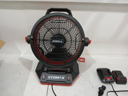 Ecomax PORTABLE MISTING FAN - 12" - 1400CFM - BLACK/RED (MODEL: EMF501214M 1806312) image 6