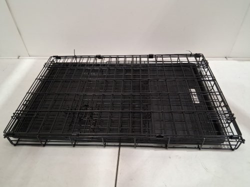 MIDWEST ICRATE DOUBLE DOOR FOLDING METAL DOG CRATE FOR MEDIUM DOGS - 29" x 18" - BLACK image 4