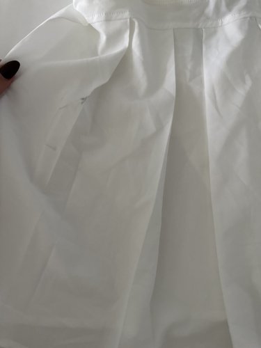 WOMEN'S LOLE ASYMMETRICAL PLEATED SKORT/SKIRT WITH POCKETS - MEDIUM - WHITE (STYLE: 1969452) image 2