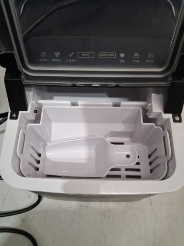 Iceman Dual-Size Ice self cleaning portable counter top ice maker - 22lbs/24hrs - black (model: rj56-bul-12) image 5