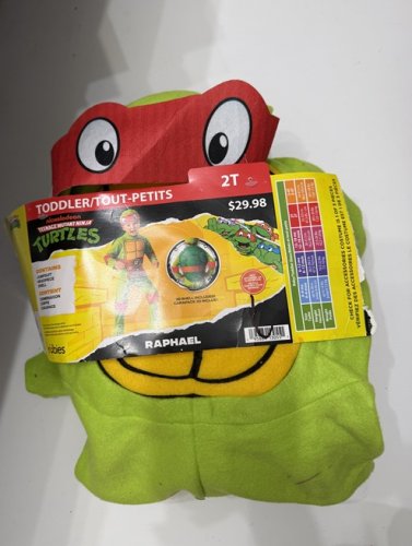 3PC TODDLER TEENAGE MUTANT NINJA TURTLE RAPHEAL - 2T - GREEN/YELLOW/RED (STYLE: 700310) image 2