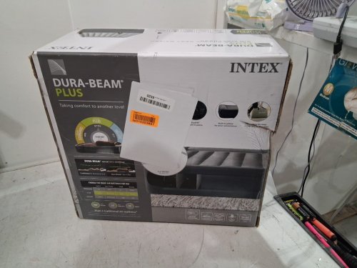 INTEX DURA-BEAM PLUS DELUXE PILLOW REST RAISED AIR MATTRESS WITH BUILT-IN ELECTRIC PUMP - QUEEN 60" X 16.5" X 80" (MODEL: ‎AP619D/64135ED) image 2