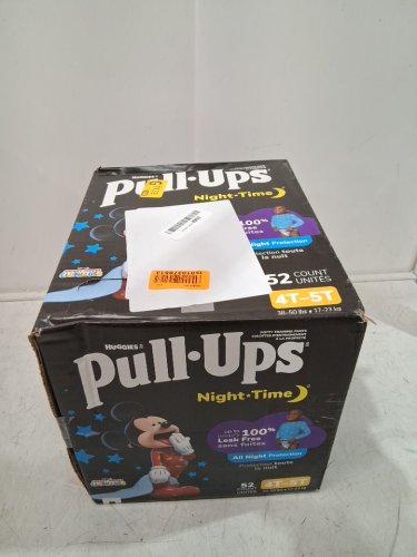 52PK BOYS HUGGIES NIGHT-TIME PULL UPS - 4T - 5T - MICKEY MOUSE image 2