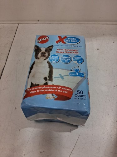 50PK "X MARKS THE SPOT" PUPPY PADS - 22″ X 22″ (MODEL: 50028) image 2