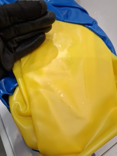 OLAKIDS Inflatable Dome Rocker Bouncer - 8FT - blue/yellow (model: NP10942YB) image 5