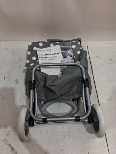 Bios Living Rolling Shopping Cart - grey/polka dots (model: LF533) image 3