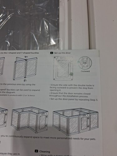 FXW AuraSpace Acrylic Indoor Dog Playpen- 30" 8 PANELS - WHITE (MODEL: 1271-3008B-WH-31V10) image 6