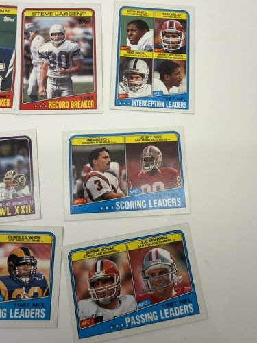 78 ASSTD 1987 1988 TOPPS FOOTBALL CARDS image 10