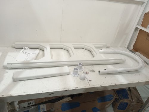 blue wave aluminum/resin in-pool ladder - 78 " - white (model: ne1142) image 3