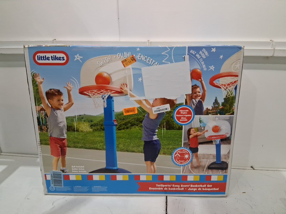 Little Tikes TotSports Easy Score Basketball set adjustable height - 2.5ft to 4ft - Multicolour (model: 612329M81) image 2