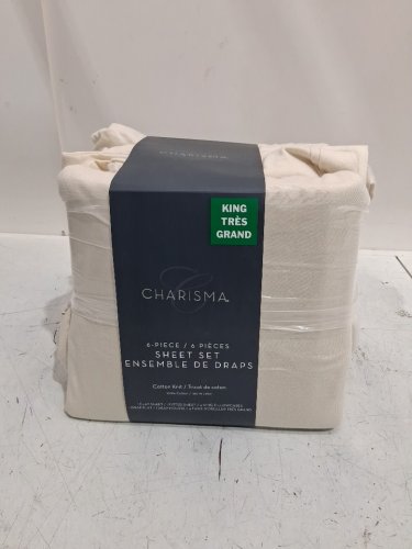 6pc charisma sheet set - king - ivory (style : 8528012) image 2