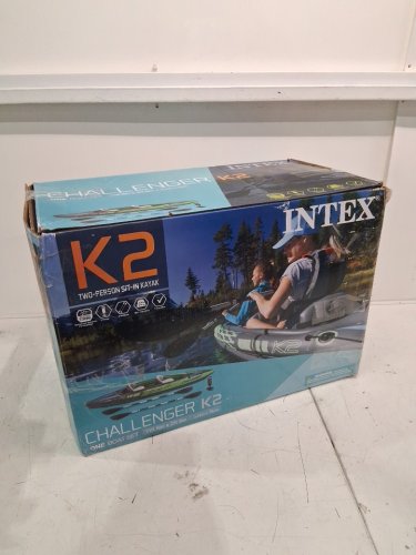 INTEX K2 CHALLENGER 2-PERSON INFLATABLE KAYAK - GREEN (MODEL: 68306NP) image 2