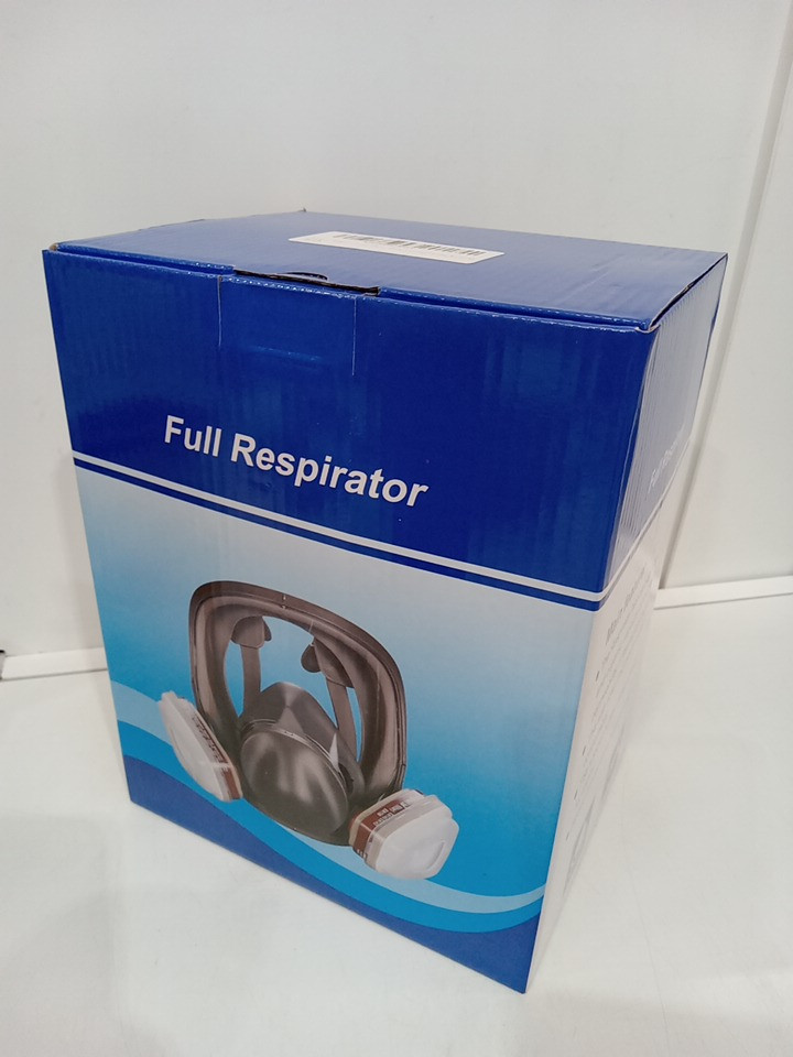 Reusable Adjustable Full Facial Mask Respirator with filters - OSFM - black image 3