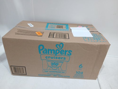 104pk Pampers Cruisers 360° Fit Pull on disposable diapers - size 6 (35lbs+) image 2