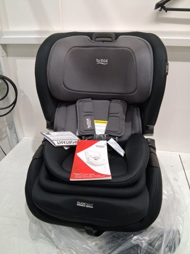 BRITAX POPLAR CLICK TIGHT CONVERTIBLE rear and front facing car seat - 40LB rear facing MAX load / 65lb front facing max load - stone onyx / black grey (model: e1c963m) image 6