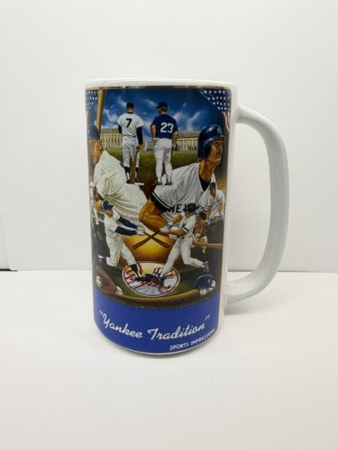 JUMBO YANKEE TRADITION MICKEY MANTLE AND DAN MATTINGLY COLLECTIBLE MUG image 6