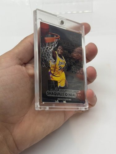 Skybox 1997-98 Leaf Metal Shaquille O'Neal Card #1 image 4