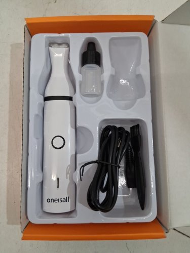 oneisall paw trimmer with double blades - white (model: c61) image 4