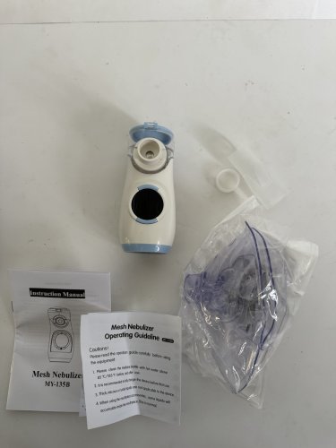 ZHUZHUGIRL Digital Timer Function Rechargeable MESH NEBULIZER MACHINE - 3.7V / 1200mAh - WHITE/BLUE (MODEL: MY-135B) image 3
