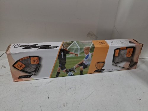 BLITZBOLT POP-UP SOCCER GOAL- 4FT X 3FT - BLACK/ORANGE image 2
