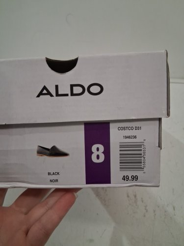 WOMENS aldo cognac flat shoes- size 8 - black (style: 1946236) image 2