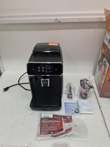 PHILIPS 2200 SERIES FULLY AUTOMATIC ESPRESSO/COFFEE MACHINE WITH BUILT-IN MILK FROTHER & GRINDER - BLACK (MODEL: EP2220/14) image 4