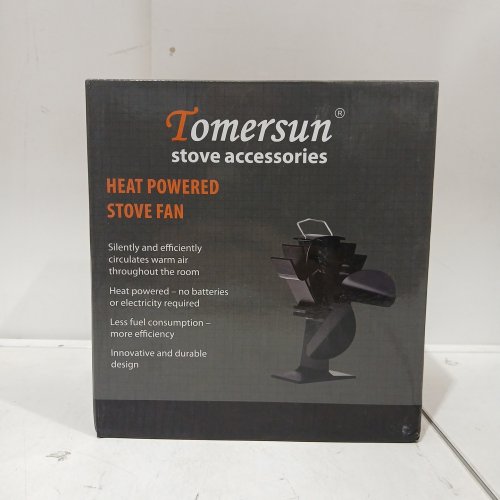 TOMERSUN STOVE ACCESSORIES 4 BLADE HEAT POWERED STOVE/FIREPLACE FAN FOR WARM AIR CIRCULATION image 2